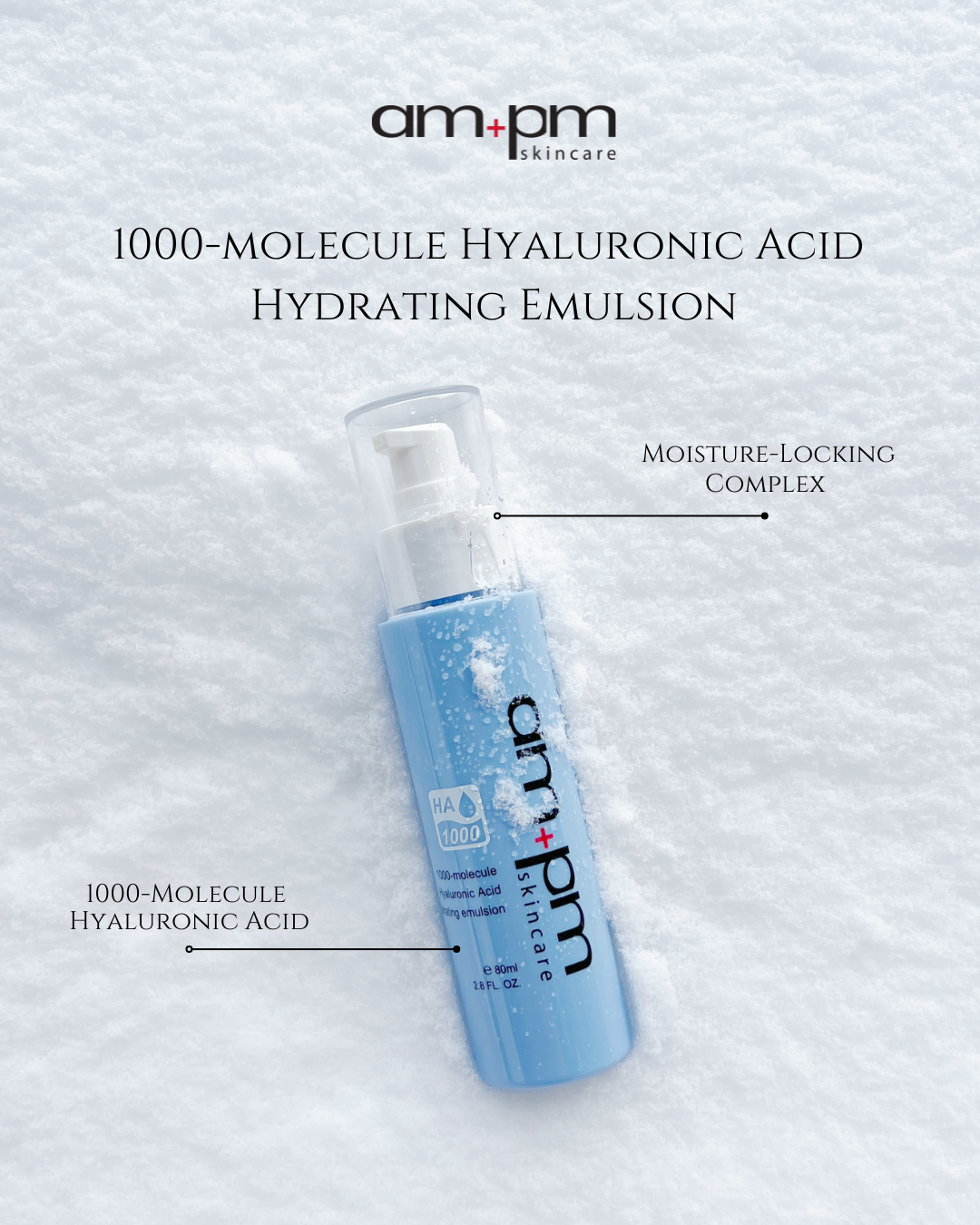 am+pm 1000-molecule Hyaluronic Acid hydrating emulsion