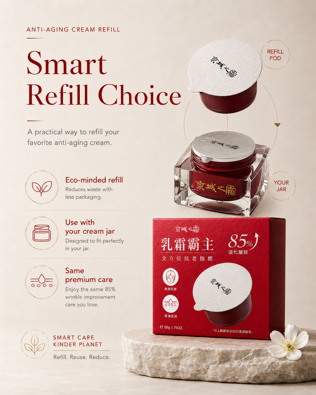 Jing Cheng 60 Actives La Crème EX Refill
